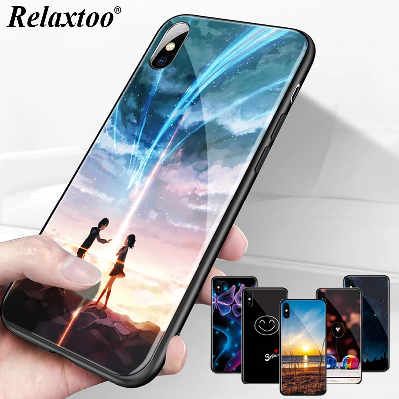 Чехол из закаленного стекла для телефона Apple iPhone 6 чехол iphone x 10 8 7 6s plus 6plus 7plus