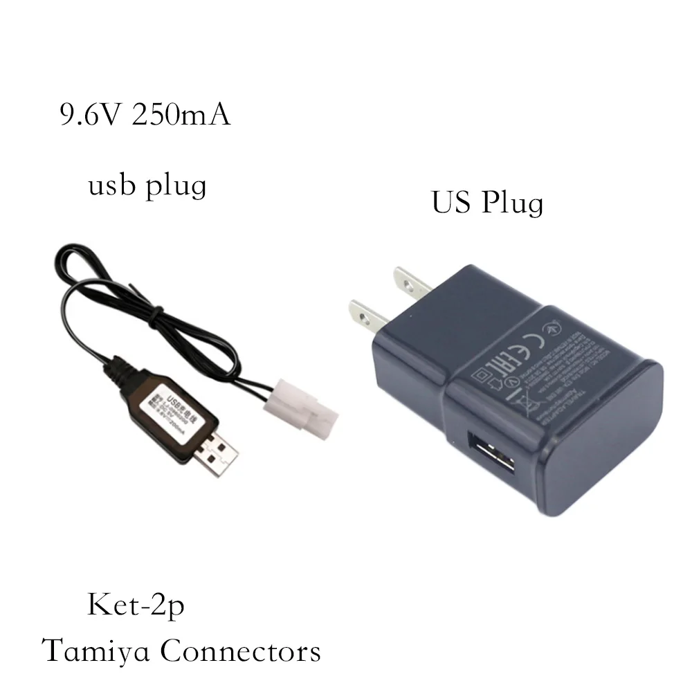 9 6 в 250 мАч разъемы Tamiya USB зарядное устройство для NiCd NiMH аккумуляторного блока