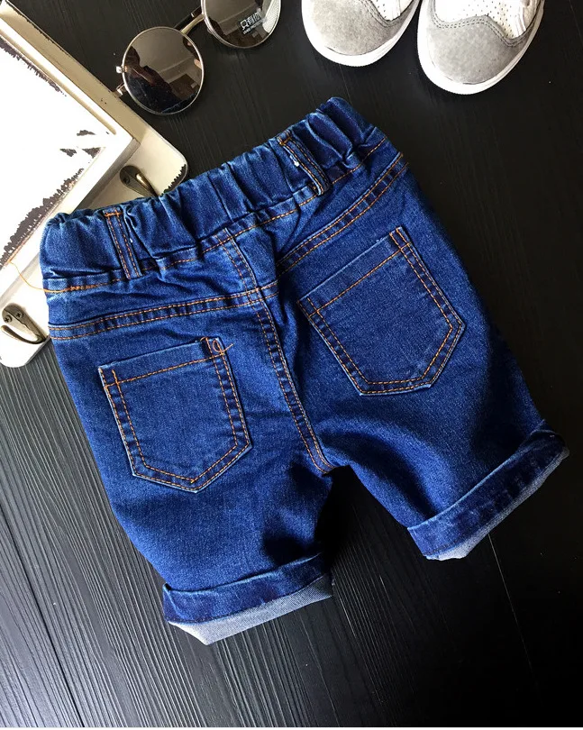 Летние модные детские шорты джинсы с акварелью детская одежда летние джинсовые