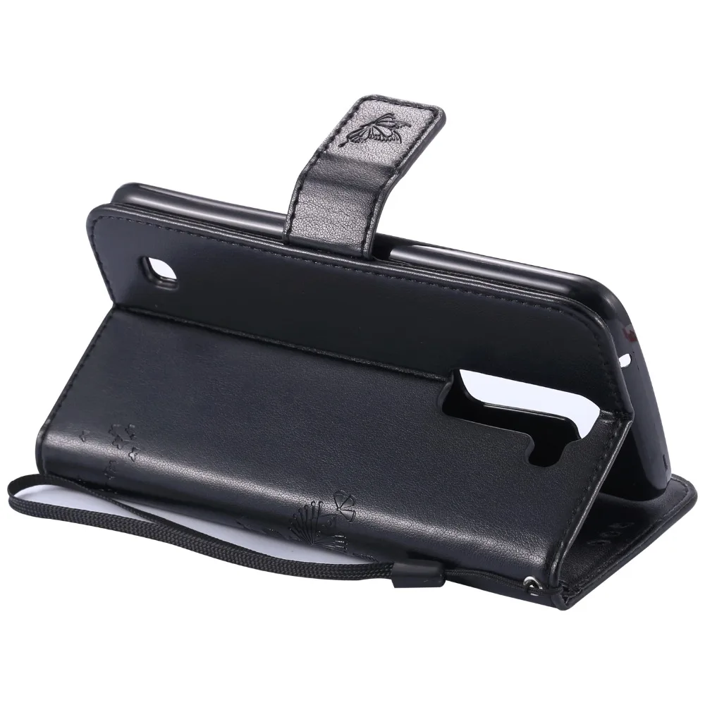 Wallet Leather Phone Cover Case for LG K7 X210ds X210 MS330 K330 3D Embossed Flip For LGK7 with Stand Card Holder bag | Мобильные