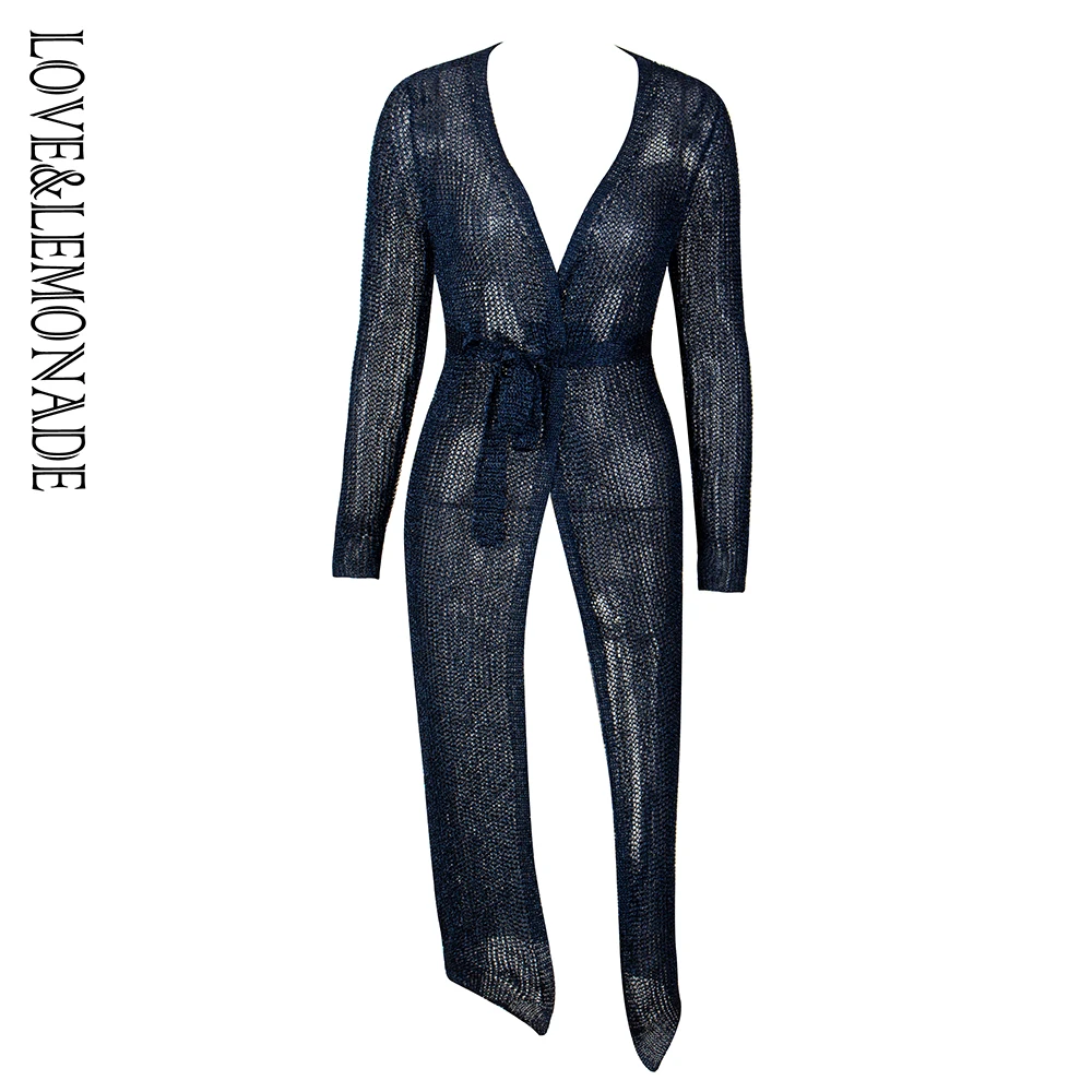 Женский кардиган LOVE & LEMONADE свитер с золотыми крючками модель LM0946|cardigan sweater|gold