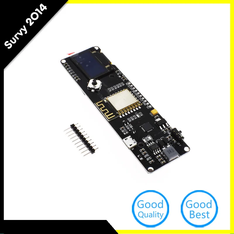 ESP8266 для NODEMCU с 0 96 &quotOLED 18650 литиевая Защита аккумулятора макетная