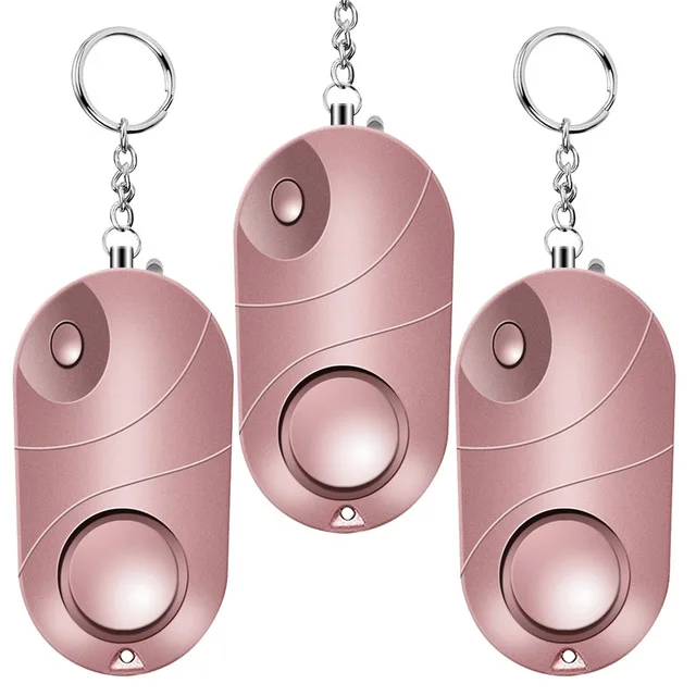 3 PCS Personal Alarm Safe Sound Emergency Self Defense Security Keychain Flashlight for Women Girls Kids Elderly