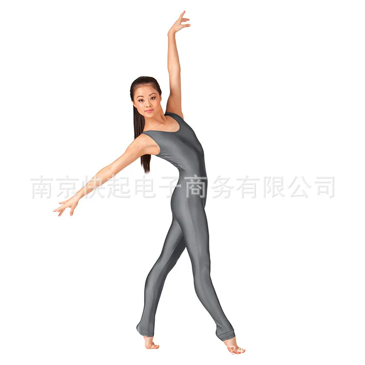 Женский комбинезон для бодибилдинга блестящий однотонный стройная форма