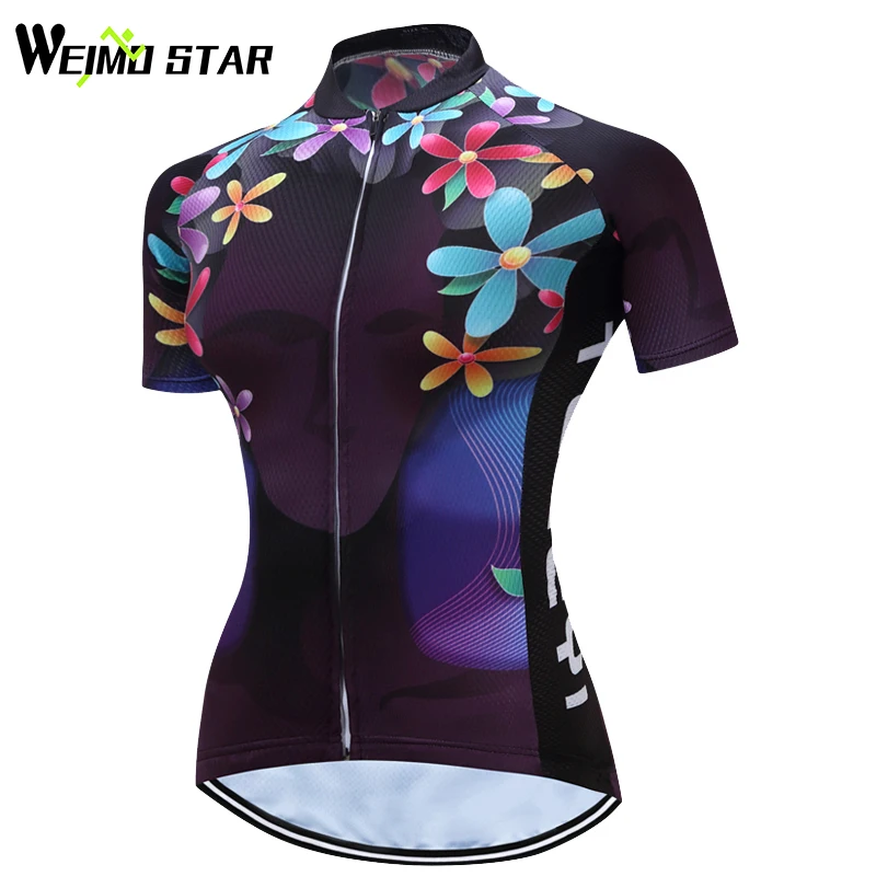 Weimostar 2017 New Women Bicycle Short Sleeve Jersey Bike T-Shirt Sportwear Cycling Clothing S-5XL | Спорт и развлечения