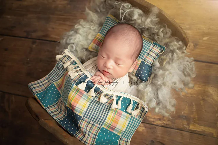 Одеяло для фото новорожденных+ набор подушек реквизит bebe fotografia аксессуары для маленьких мальчиков Фото для студийной съемки позирует одеяло реквизит