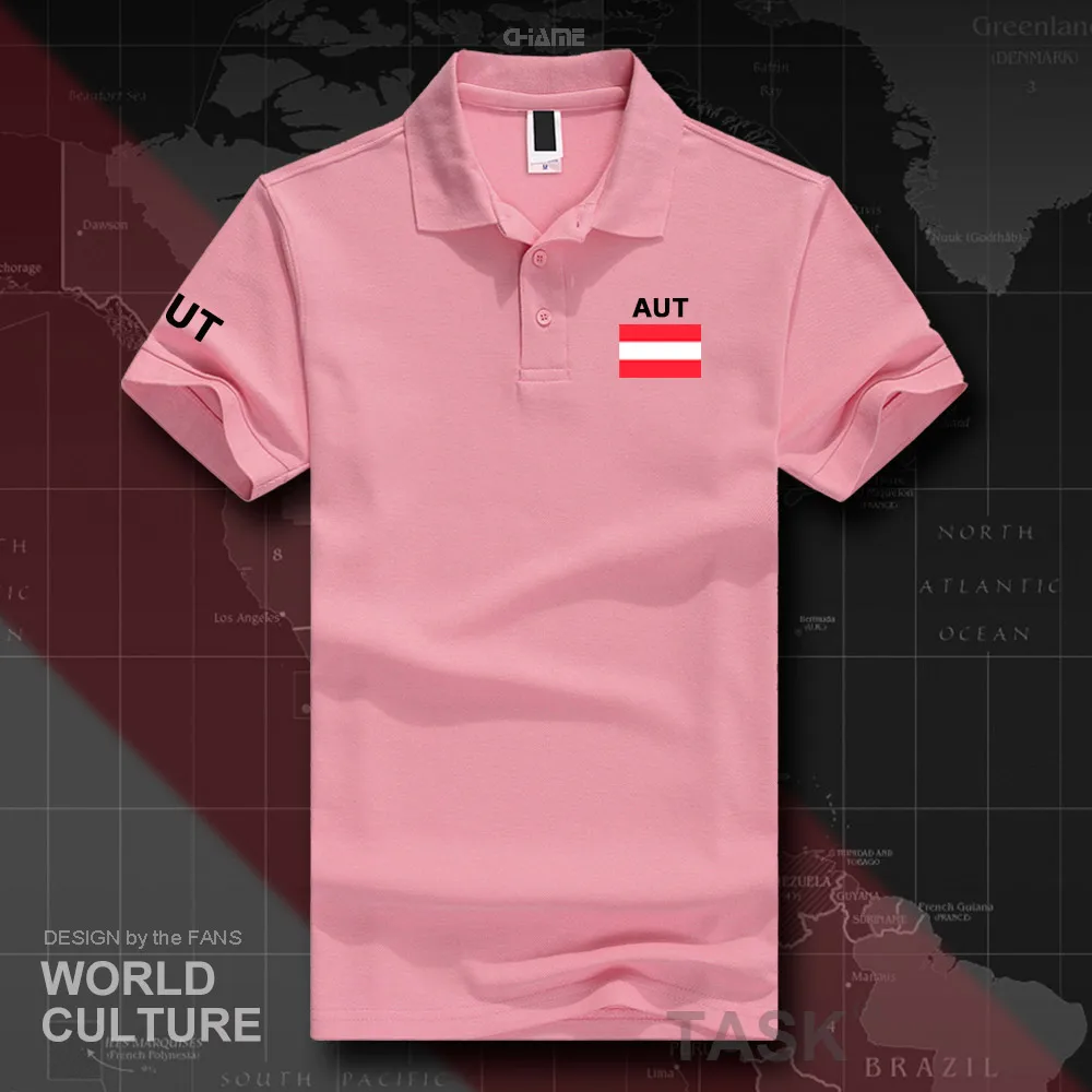 Австрия Австрийские рубашки поло для мужчин с коротким рукавом белые бренды