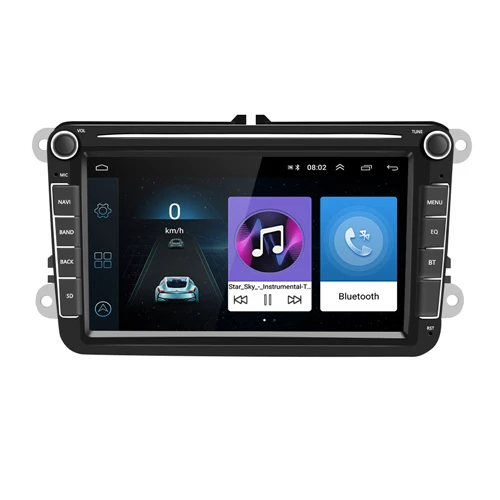 Car MP5 Player Only Hikity Android 8,1 2 Din автомагнитола DVD Мультимедиа Видео плеер Универсальный Авто Стерео gps карта для Volkswagen GOLF 5 Golf 6 POLO - Цвет: Car MP5 Player Only