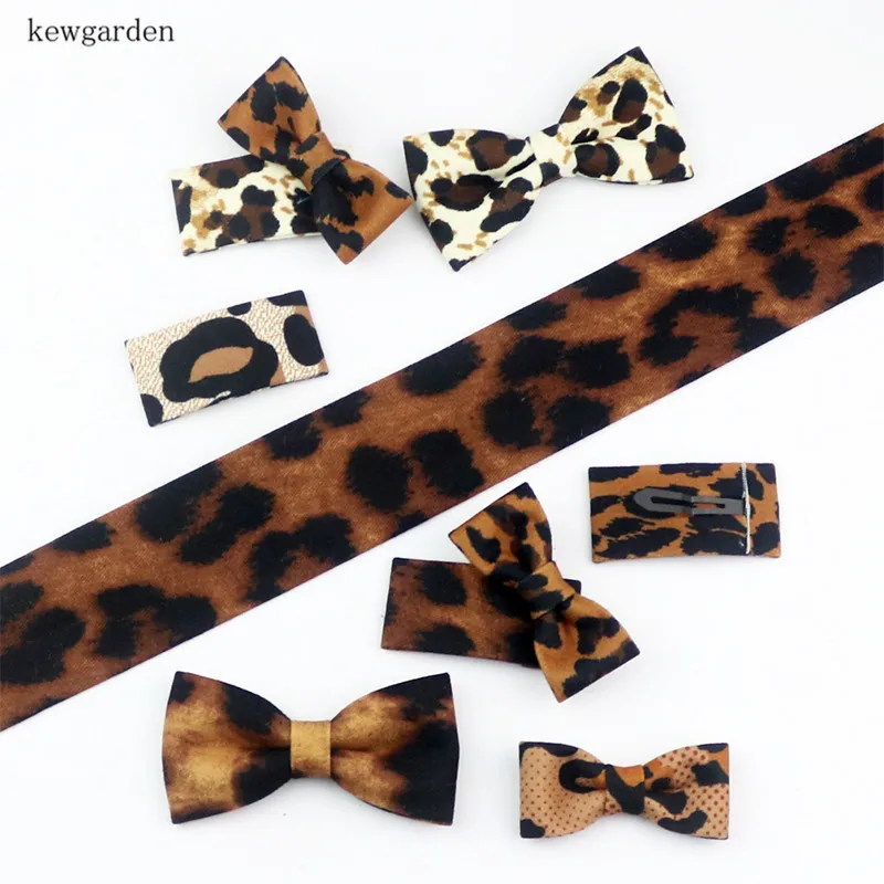 Kewgarden 1 1/2 &quot1&quot 3/8 &quotткань с леопардовым принтом многослойные тканевые ленты