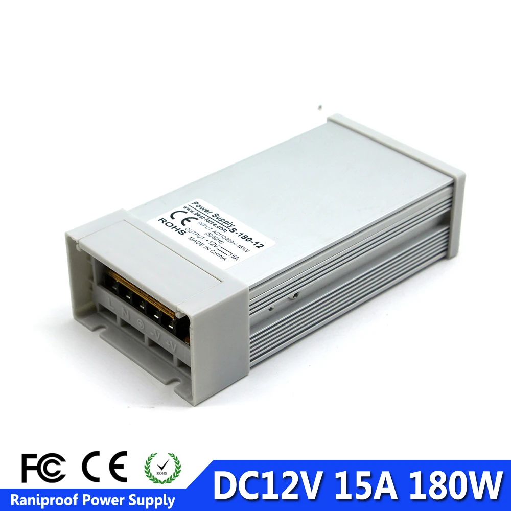 Один Выход DC12V машинка для стрижки 48 Вт 60 Вт 72 Вт 100 W 120 W 150 W 180 W 200 W 240 W 250 W 300 W 350 W 360 W 400 W непромокаемые трансформатор освещения для света