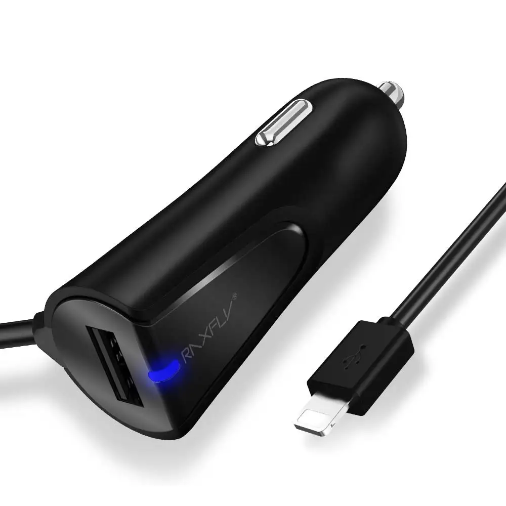 For iPhone Cable RAXFLY автомобильное USB зарядное устройство микро Освещение USB кабель для iPhone XS Max samsung планшет универсальный автомобильный адаптер зарядного устройства для телефона в автомобиле - Тип штекера: For iPhone Cable