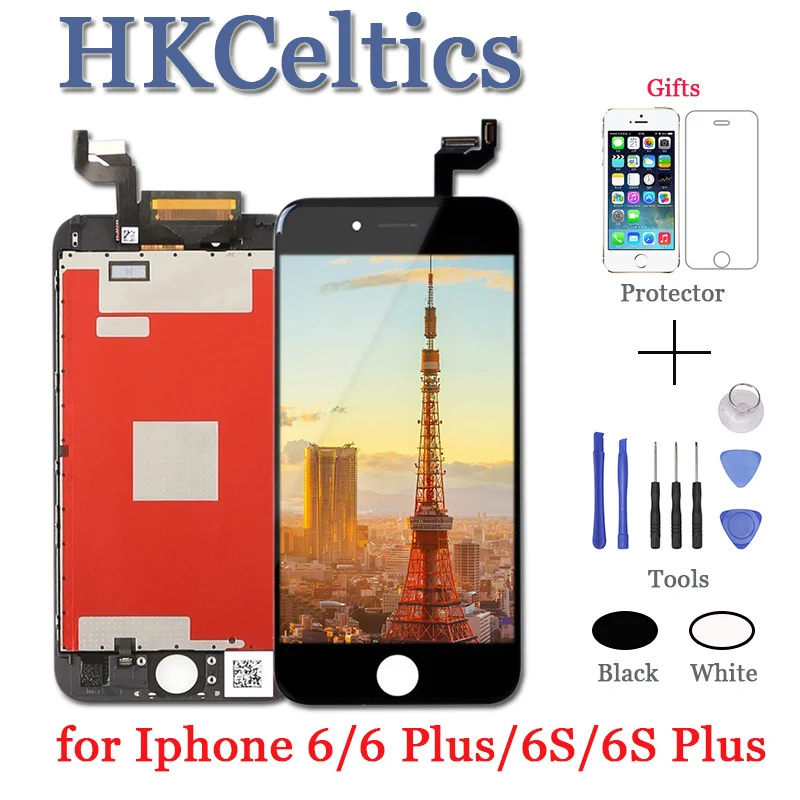1 шт. класс AAA LCD для iphone 6 дисплей экран + сенсорный дигитайзер Замена полная сборка