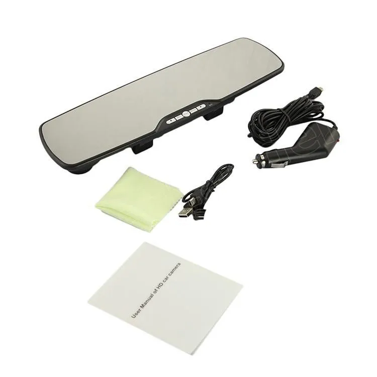 2 7 дюймов Зеркало для обзора автомобиля цифровой видеорегистратор 120 градусов