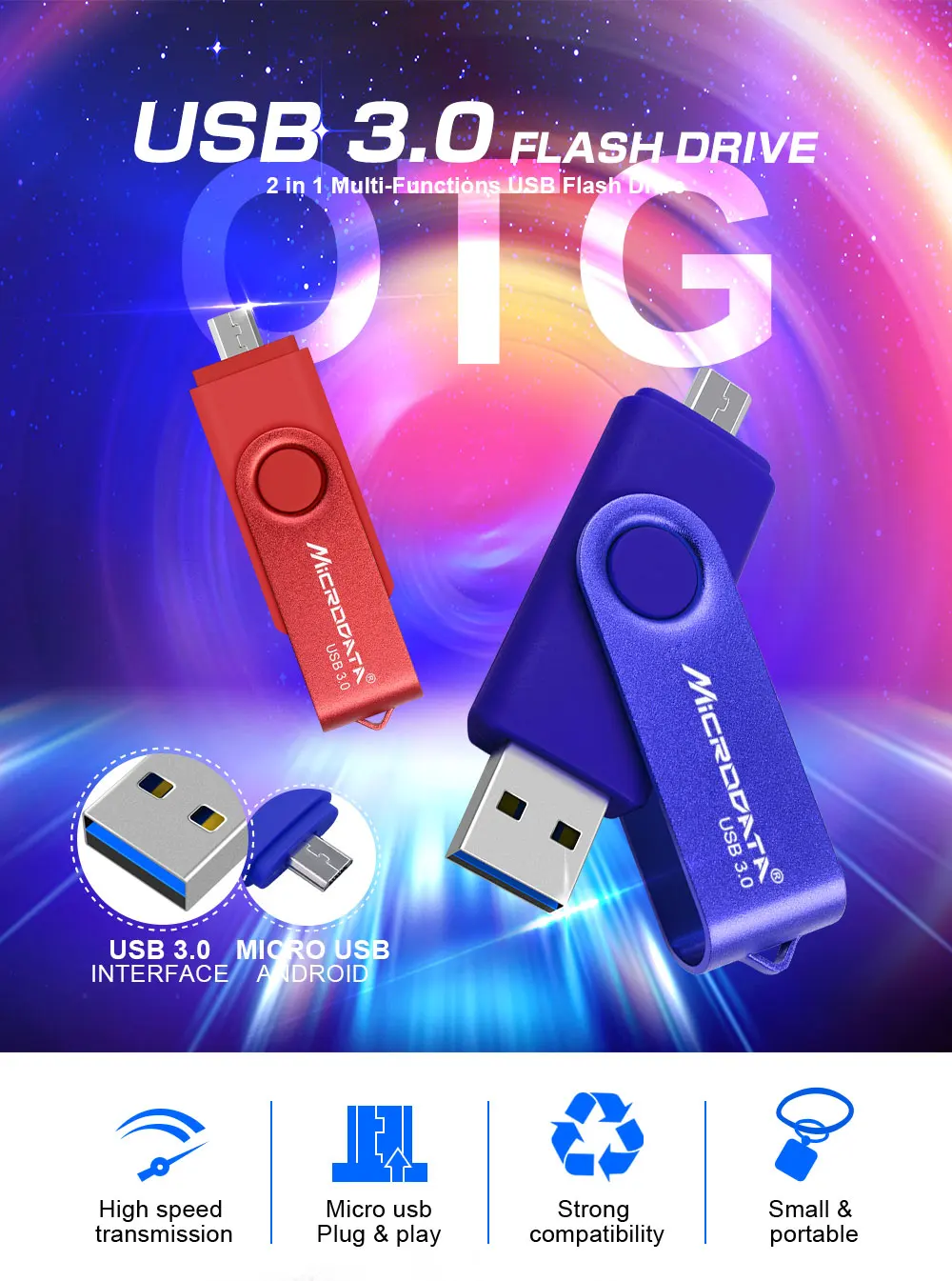 Crazy hot USB 3,0 OTG USB флеш-накопитель 64 Гб 128 ГБ Цветной флеш-накопитель 16 ГБ 32 ГБ флеш-накопитель USB флеш-накопитель высокоскоростной диск памяти