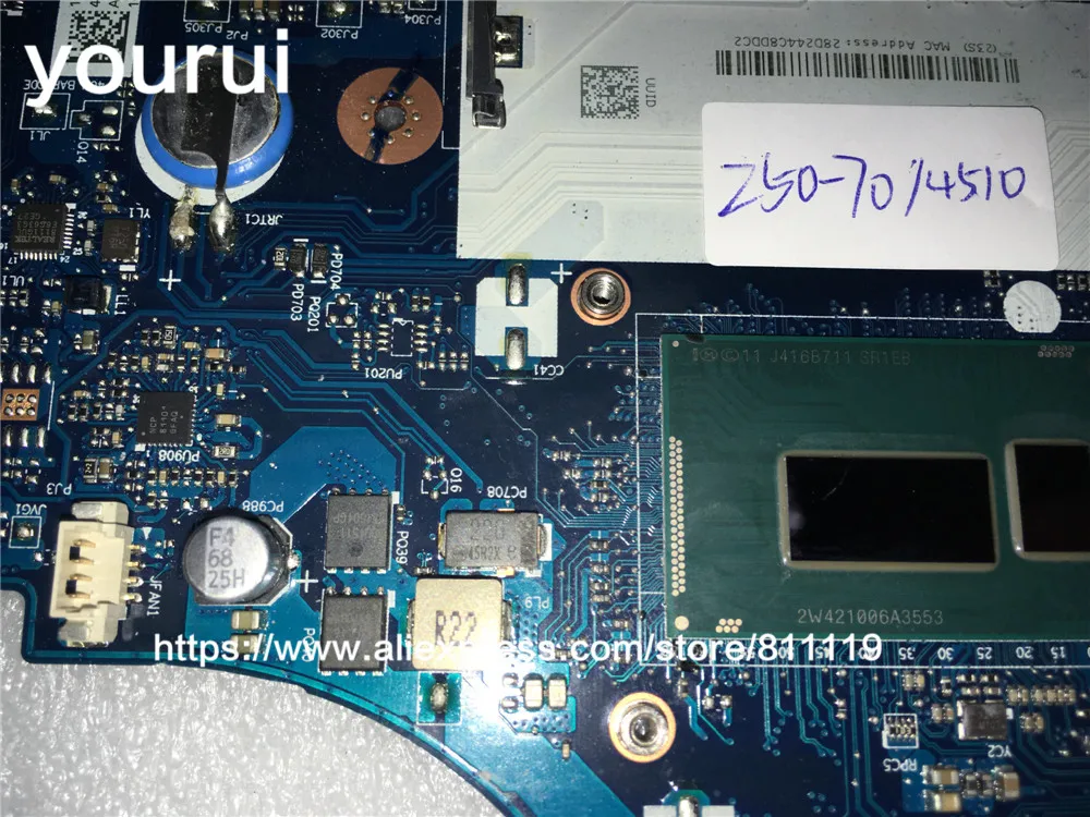 Материнская плата yourui для ноутбука Lenovo Z50-70 PC PN 5B20G45465 ACLUA/ACLUB с G50-70 GT840M 4G |