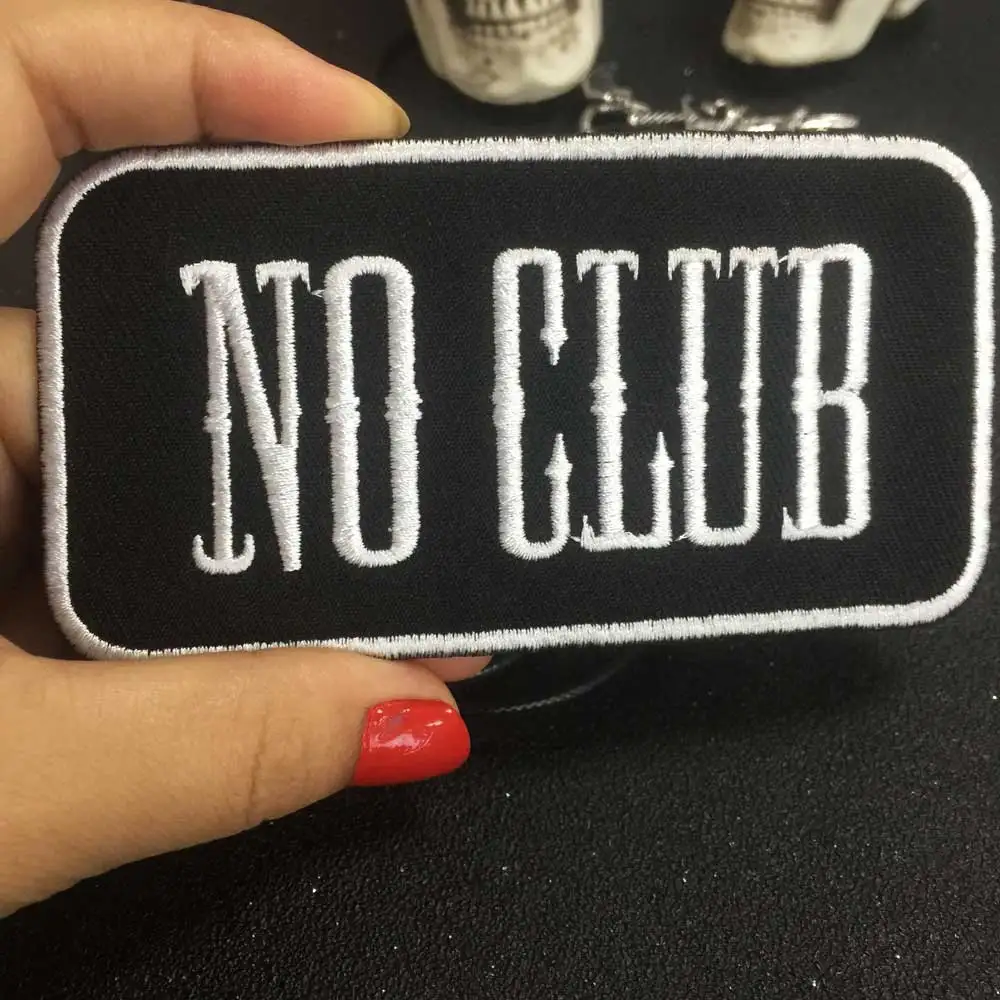 No club нашивка на заказ вышитый рокер на/пришить на патч куртка Байкер нашивка для ткани жилет куртка шляпа сумка