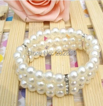 Оптовая продажа с фабрики 3r браслет жемчужной цепочкой 8 мм жемчужный 3 ярусный