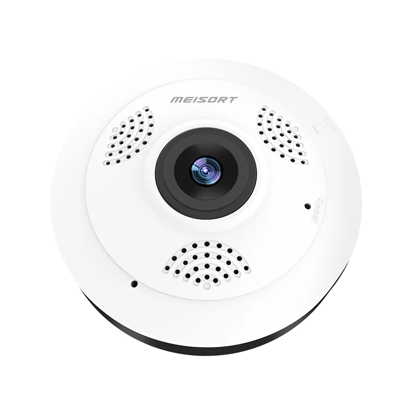 Meisort Wi-Fi мини IP Камера 360 градусов охранных Беспроводной панорамный рыбий глаз CCTV Камера 1.3MP видео с разрешением 960 P безопасности Камера