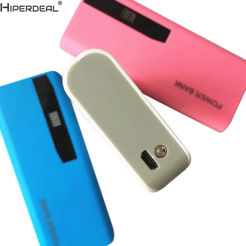 Внешний аккумулятор HIPERDEAL зарядное устройство 18650 с ЖК дисплеем 5x18650 USB|Зарядные