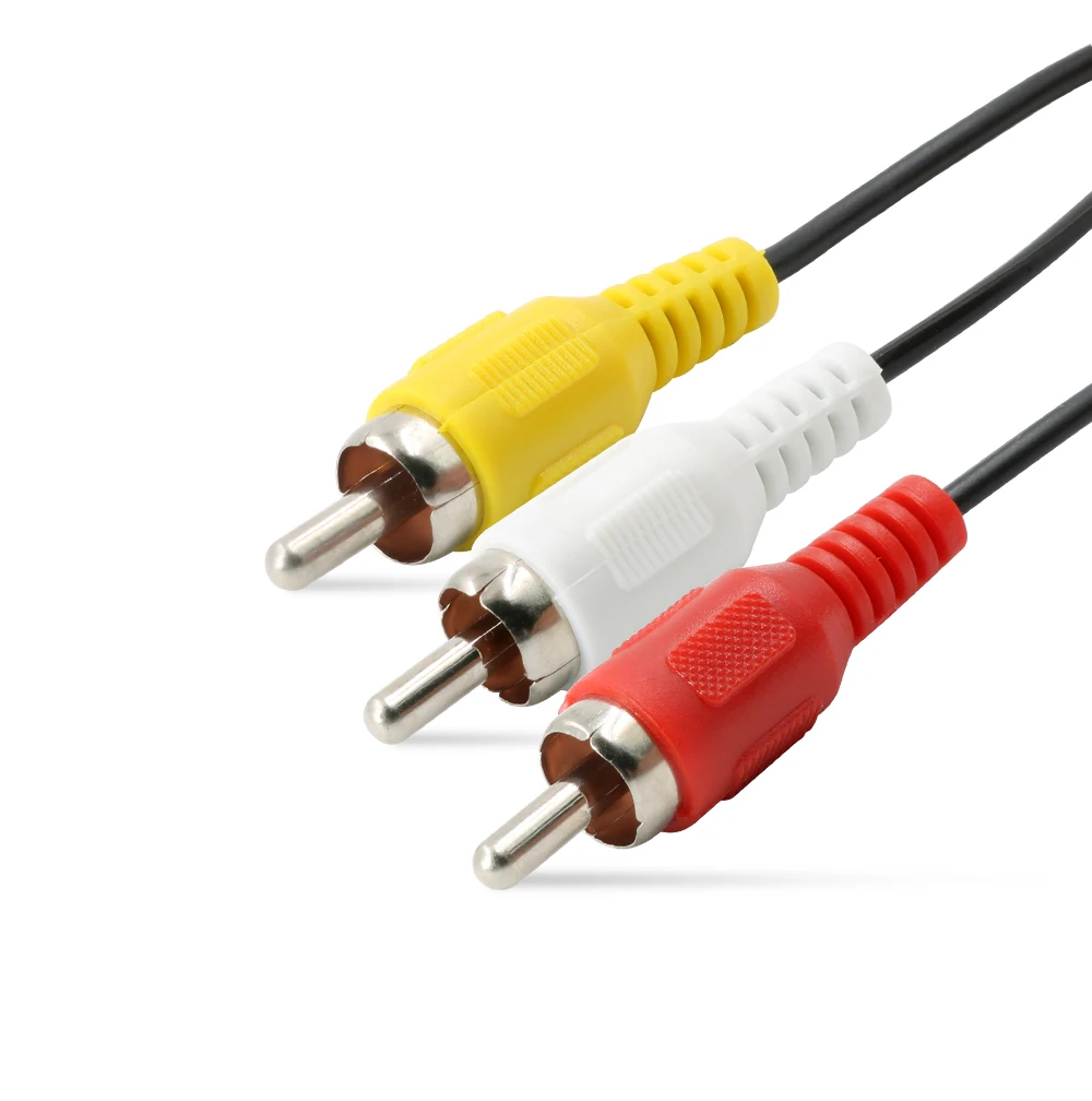 Оранжевый Pi 70 см/2 фута 3,5 мм разъем для 3 RCA штекер адаптер аудио конвертер видео av-кабель