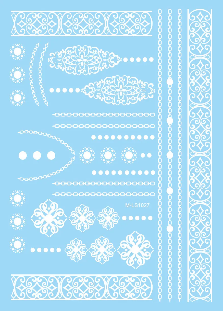 1 шт. изысканный дизайн королевы короны белая татуировка хной женский боди арт