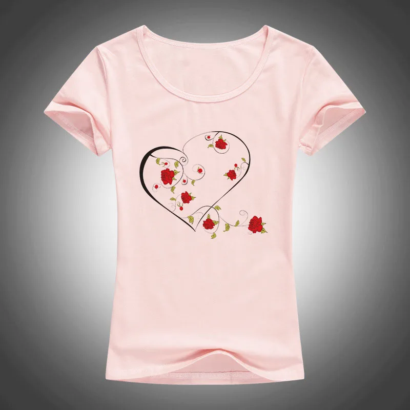 Женская футболка с короткими рукавами летняя хлопковая Футболка круглым вырезом