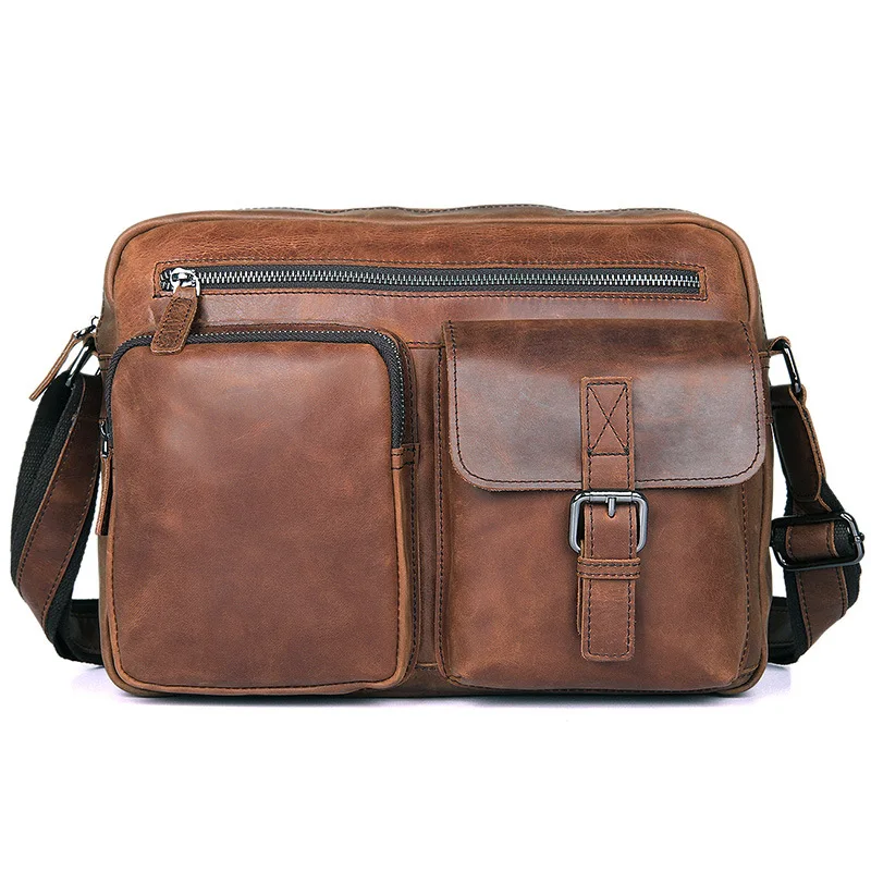 Billetera Натуральная кожа Мужская сумка для ноутбука деловая Crossbody | Багаж и сумки