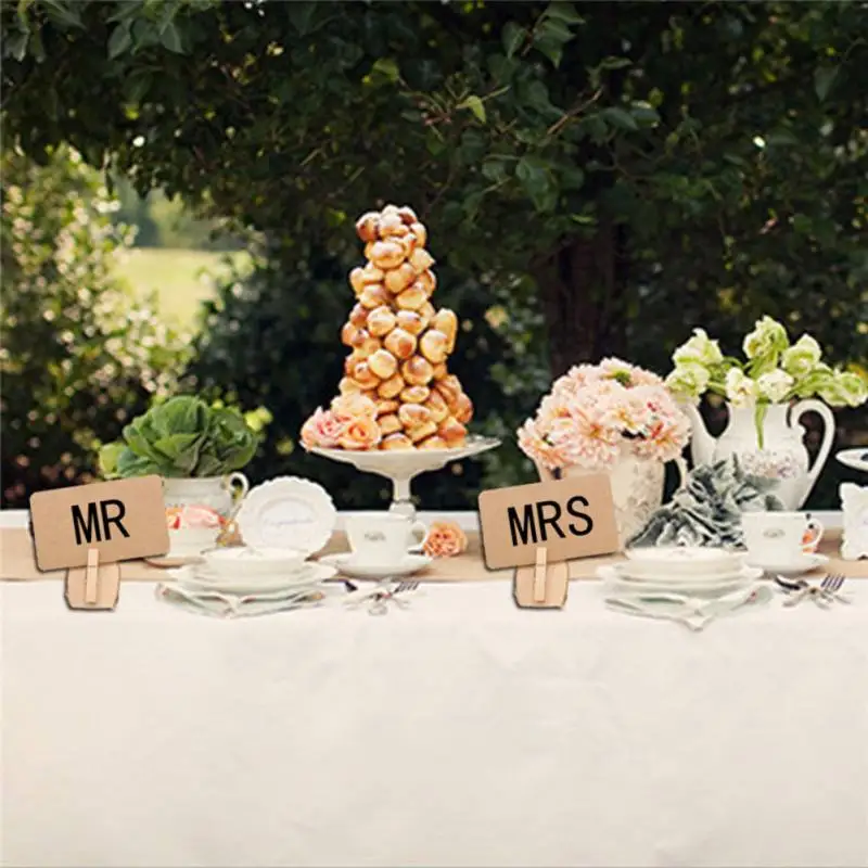 10Pcs/set Wooden Base Rustic Wedding Table Number Stand Place Name Memo Card Holder DIY Home Party Decor | Дом и сад