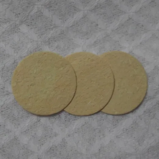 5 см круглая желтая губка для очистки паяльника|sponges for cleaning|sponge spongesponge cleaning |