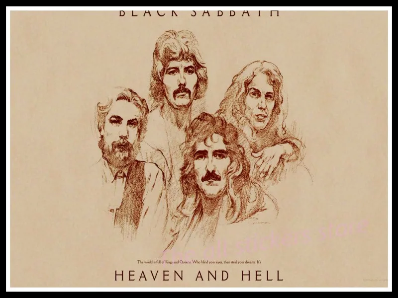 Black Sabbath. Плакат Оззи Осборн. Украшение для домашнего интерьера крафт-кислотная рок-музыка плакат рисунок ядро наклейки на стену/6008