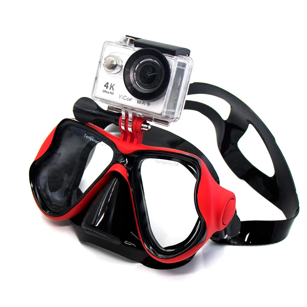 Go Pro аксессуары маска для дайвинга подводная стеклянная плавания GoPro Hero7 6 5 4 3 SJCAM
