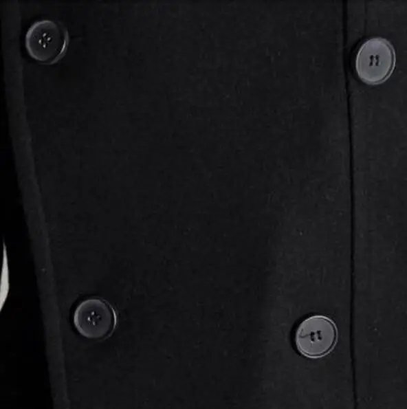 Новинка 2020 коричневое осенне зимнее двубортное шерстяное пальто мужское