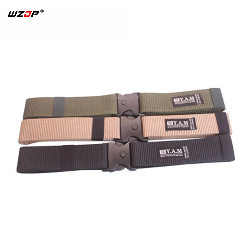 WZJP 5,5 см Ширина Airsoft военно-тактические ремень унисекс прочный нейлон Материал Охота Открытый Utility регулируемый Ремни