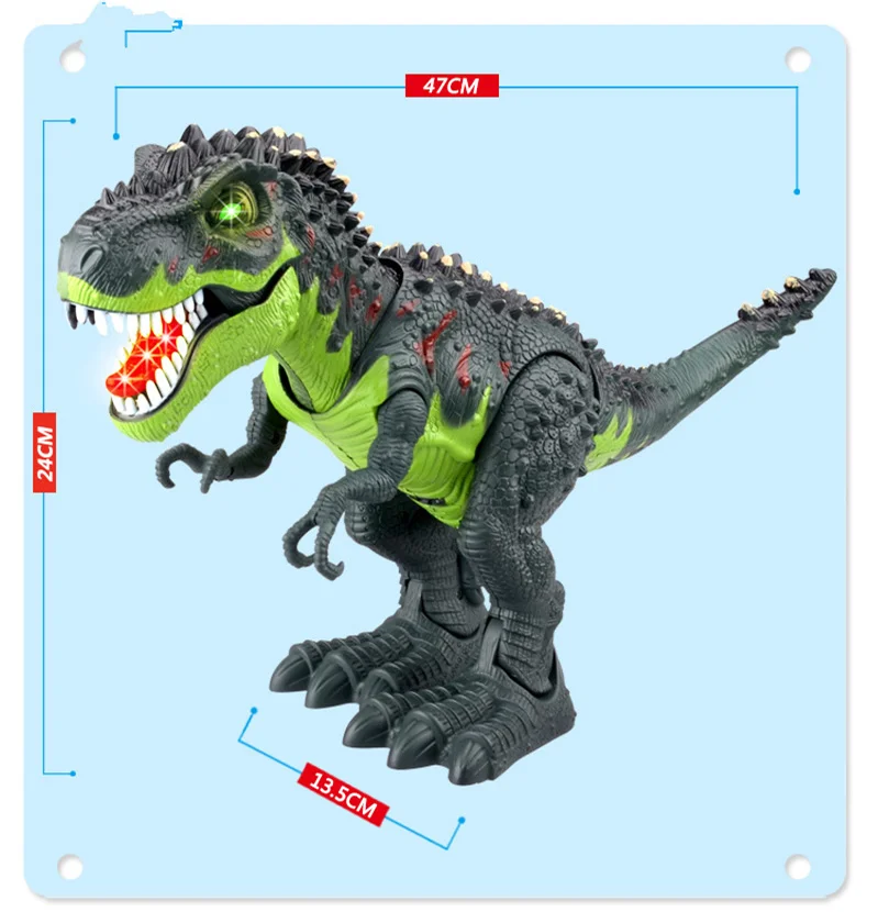 Электрический Динозавр мир Юрского периода говорящая игрушка T rex со вспышкой и