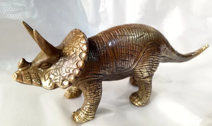 The gift of a fine bronze coffee Wild Animal Dinosaur Statue ancient China | Дом и сад