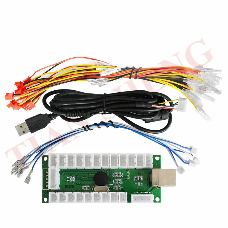 Нулевая задержка аркадный светодиодный USB-кодировщик для ПК джойстик