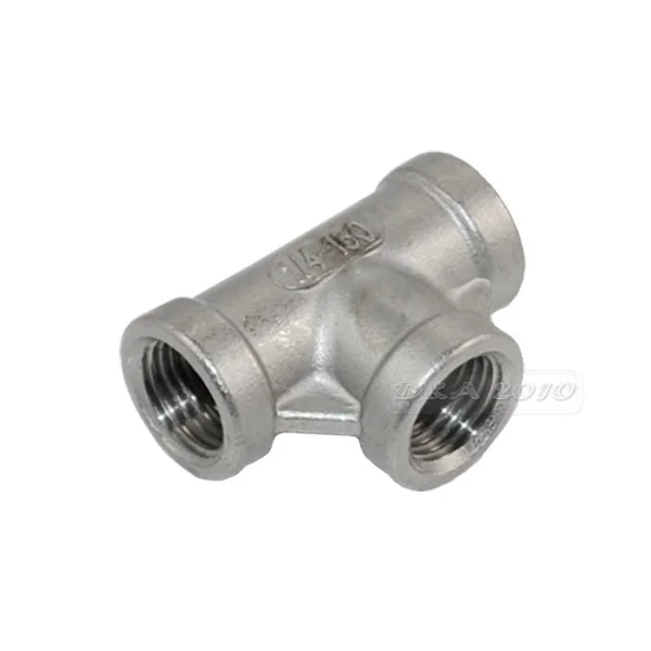 MEGAIRON 1/8 &quot 2&quot тройник 3 Way F/F фитинги для труб с резьбой из нержавеющей стали