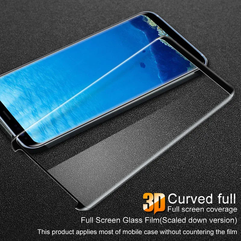 Полноэкранное стекло для Samsung Galaxy S8 Plus Imak 3D изогнутое Закаленное Защитная пленка