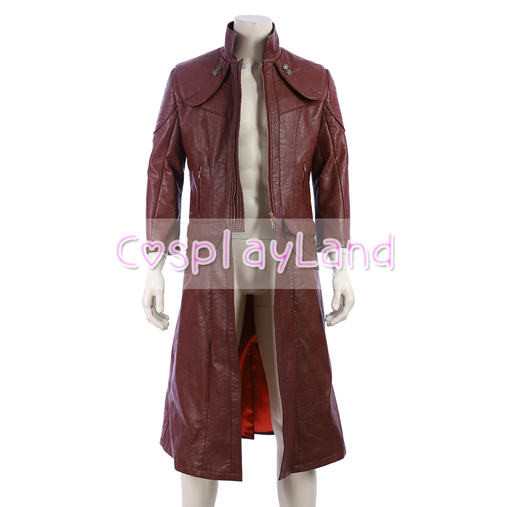 Devil May Cry 5 Dante Trench Costume Halloween Costumes Adult Men Cosplay DMC5 Fancy Coat Jacket Accessories |