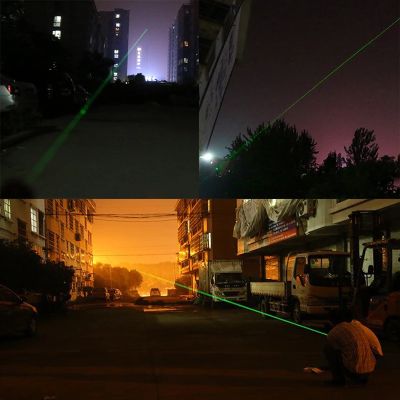 Светодиодный светильник 1000 мВт Chiclits Laser 303 зеленый Мощный лазерный фонарь