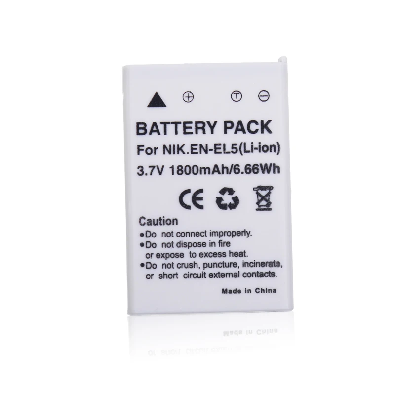 Оптовая продажа 5 шт./лот 1800Ah bateria EN EL5 ENEL5 en el5 батарея для Nikon COOLPIX P80 P90 P100 P500 P510 P520