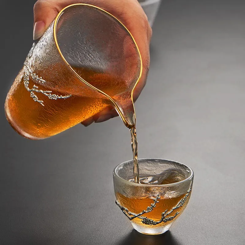 Японский Стекло чайный набор кунг-фу жаропрочных прозрачный ярмарка чашка