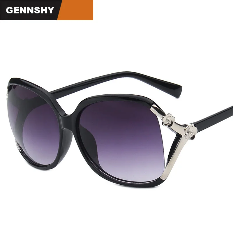 2017 модные большие квадратные солнцезащитные очки женские оверсайз с отверстиями