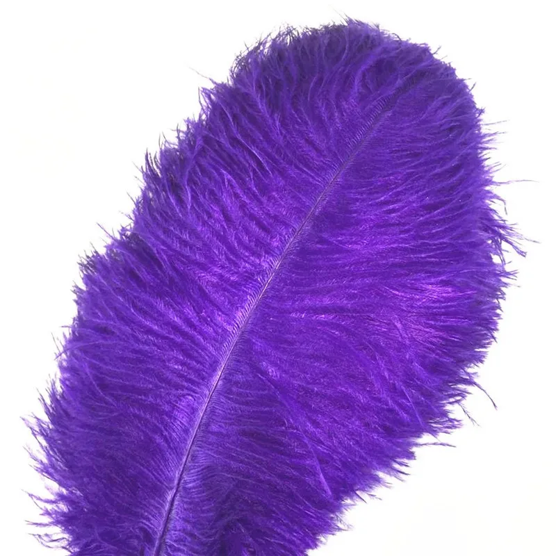 Wholasale Plurple Ostrich Feathers for Crafts 15-70cm Carnival Costumes Party Wedding Decorations Natural Feather Plumas Plumes