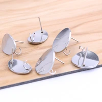 onwear 10pcs stainless steel post earring connectors diy earrings jewelry making supplies