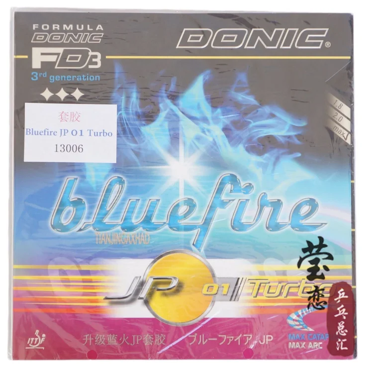 Ракетки для настольного тенниса Donic Bluefire JP01 Turbo 13006 резиновые ракетки Спортивная