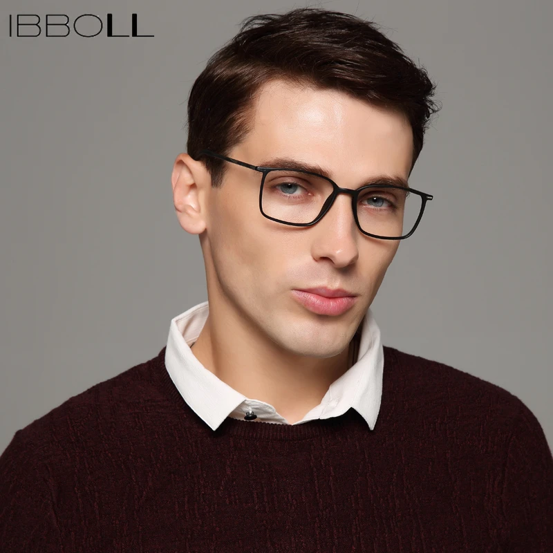 Ibboll оправа для мужских очков оптические очки мужчин 2018 Модные прозрачные линзы