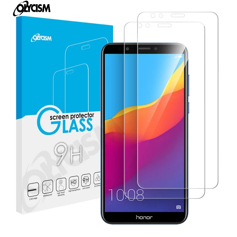 Olycism (2 упак.) защитный Плёнки для Huawei Honor 7c Экран протектор 9 H ультра-тонкий