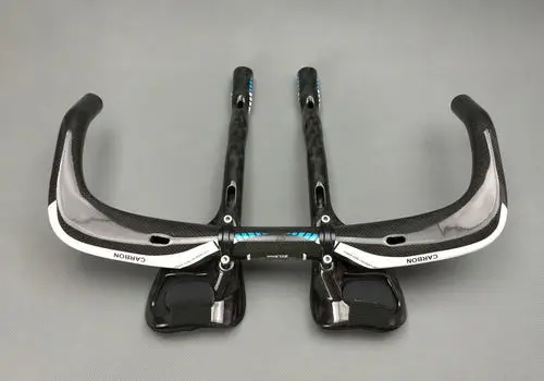 TOSEEK полностью углеродное волокно блеск для отдыха на велосипеде/TT Руль Диаметром