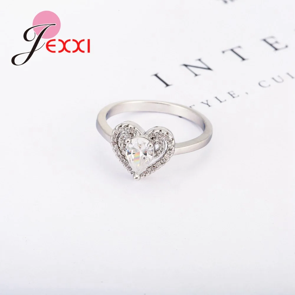 Новинка 925 пробы серебряное ювелирное изделие в форме сердца высококачественный